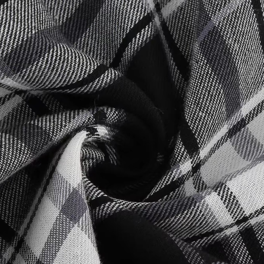 Chic Asymmetrical Plaid Dress - Picture 5 of 7